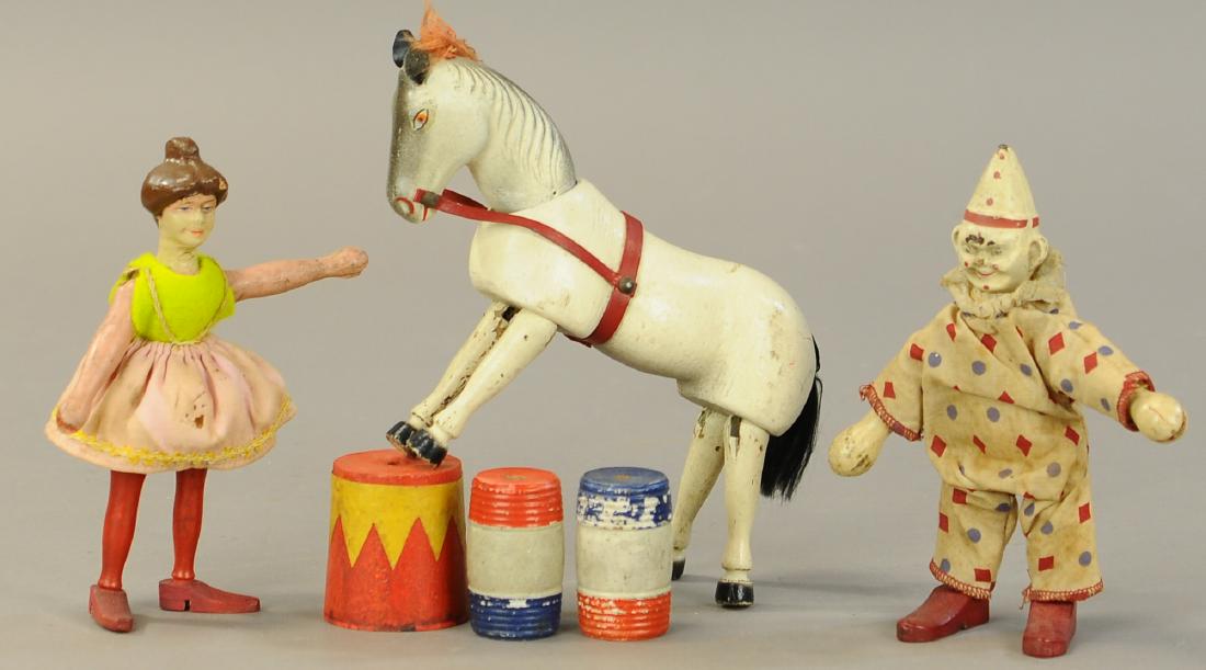 MIXED SCHOENHUT CIRCUS FIGURES (1 of 3)
