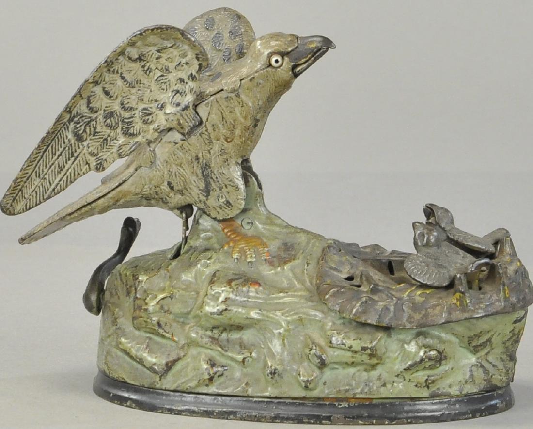 EAGLE & EAGLETTS MECHANICAL BANK (1 of 3)