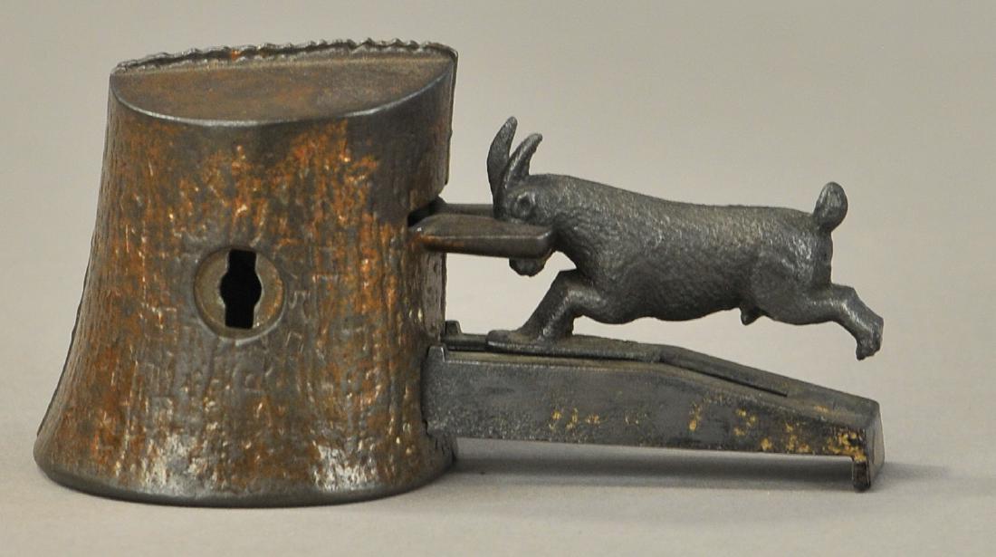BUTTING GOAT AT TREE MECHANICAL BANK (1 of 3)