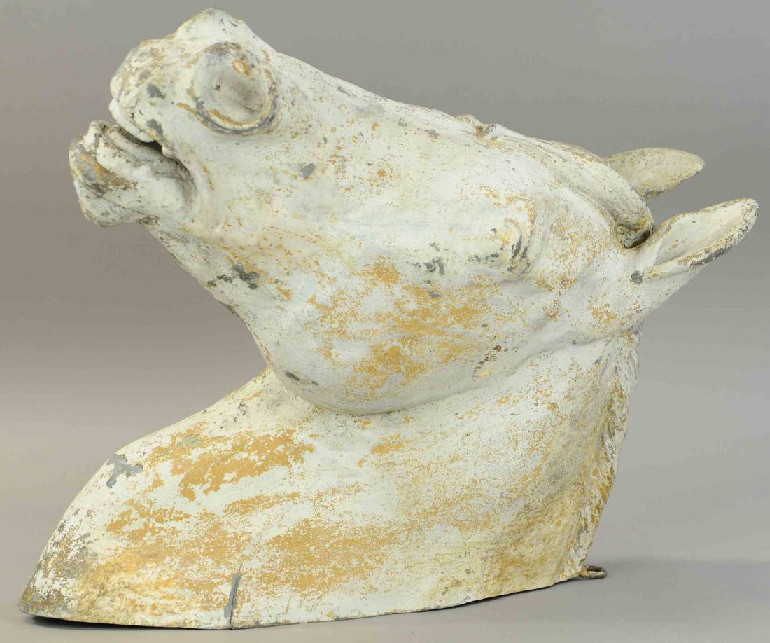 WALL MOUNT ZINC HORSE HEAD (1 of 4)