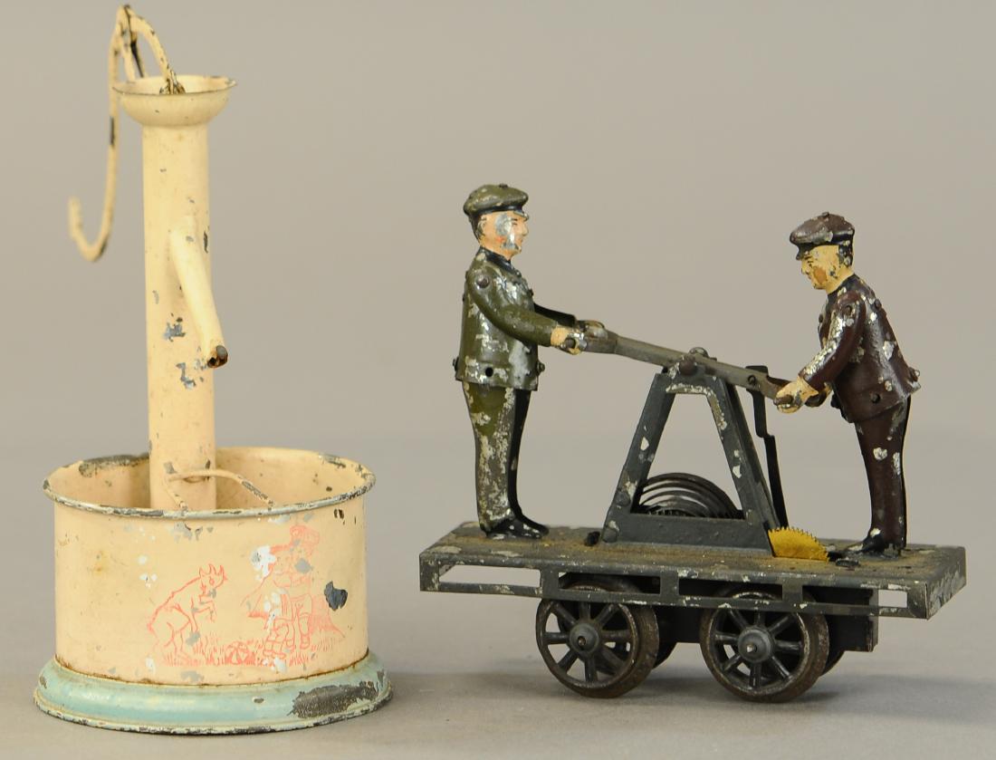 PAIR OF HAND PAINTED TIN TOYS - BING (1 of 2)
