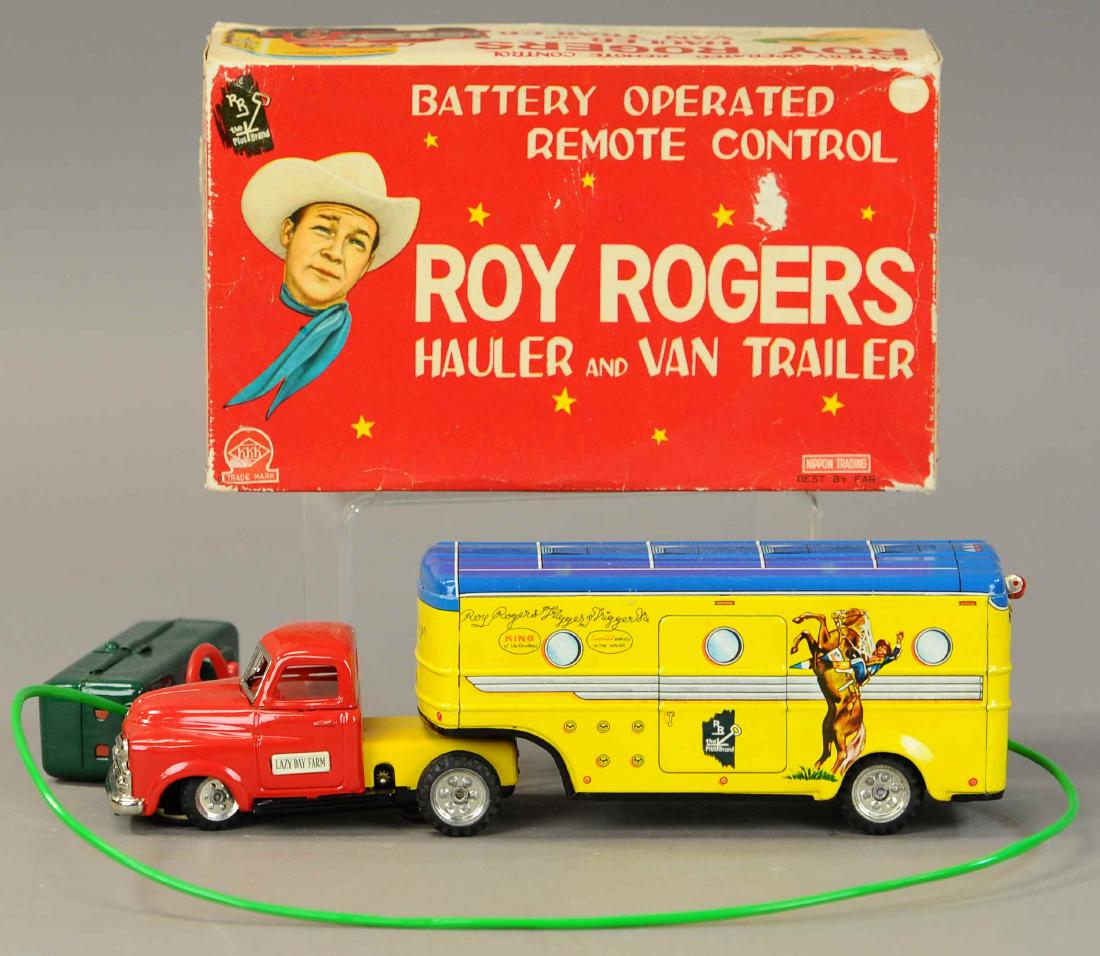 BOXED KKK & LINEMAR ROY ROGERS HAULER BATTERY OP: 69. BOXED KKK & LINEMAR ROY ROGERS HAULER BATTERY OP | 13" l.