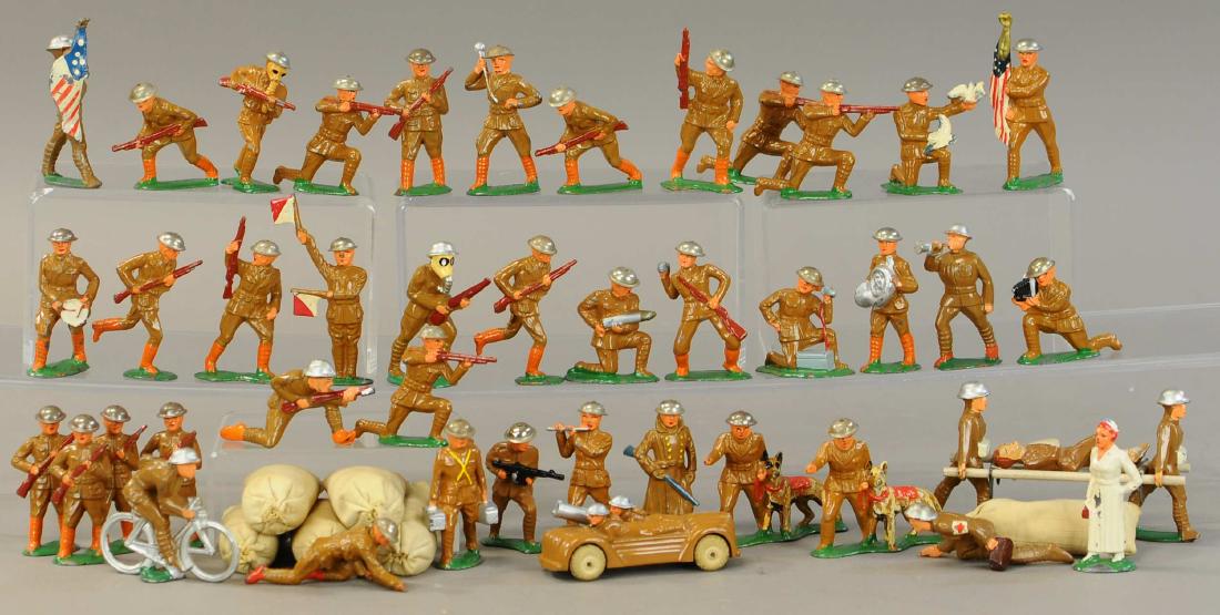LARGE GROUPING OF DIME STORE FIGURES (1 of 1)