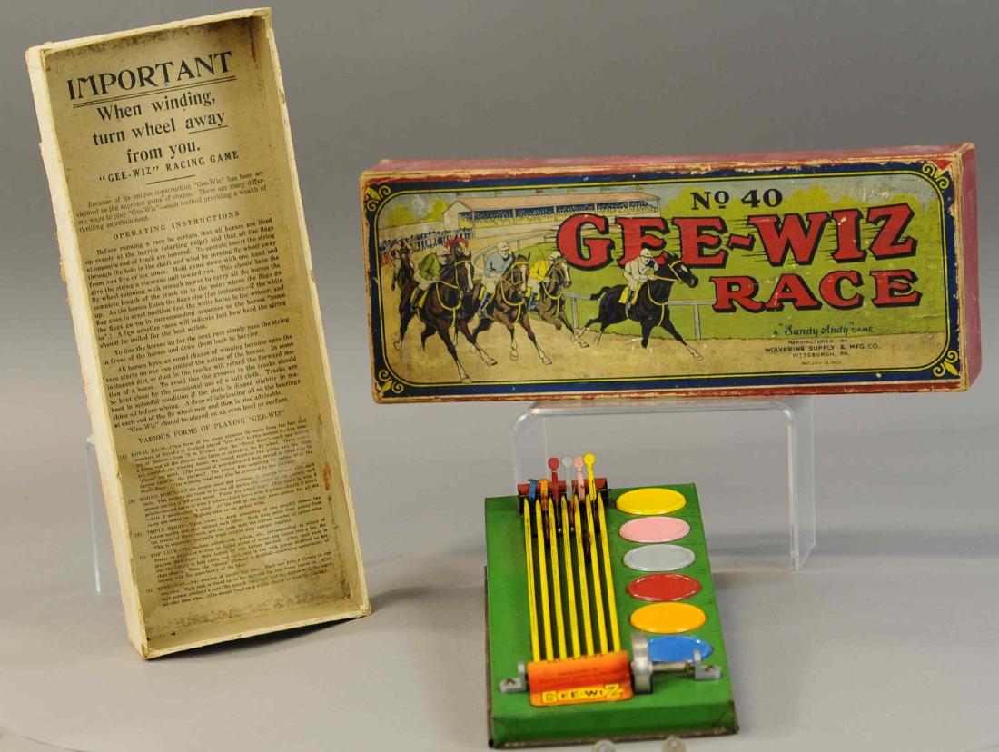 EARLY VERSION BOXED GEE-WIZ RACE GAME (1 of 1)