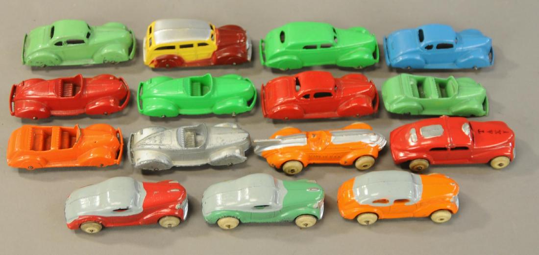 GROUPING OF SMALL SLUSH CAST AUTOS (1 of 2)