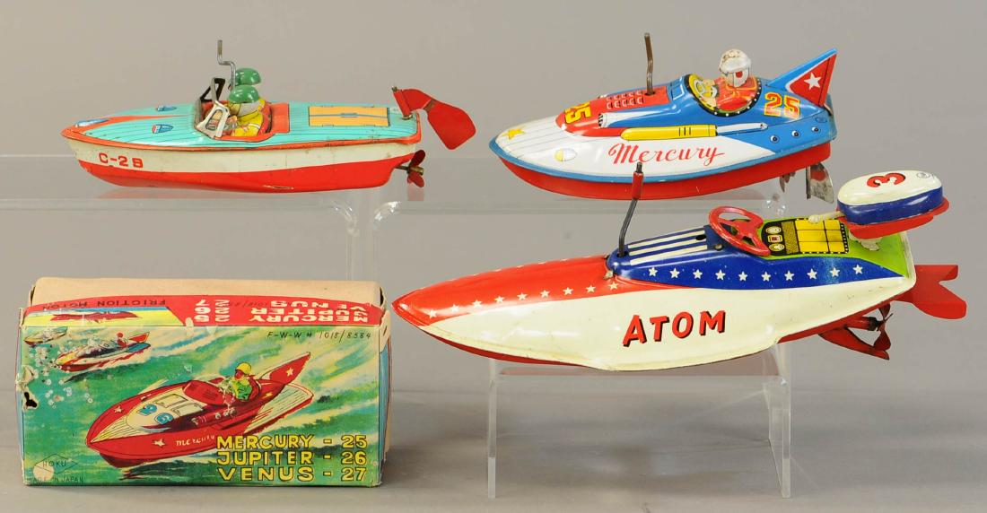 THREE JAPANESE SPEEDBOATS - SAN/TM: 182. THREE JAPANESE SPEEDBOATS - SAN/TM | 10" l.