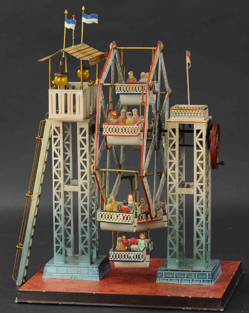 LARGE DOLL ET CIE FERRIS WHEEL: 506. LARGE DOLL ET CIE FERRIS WHEEL | 19" h.