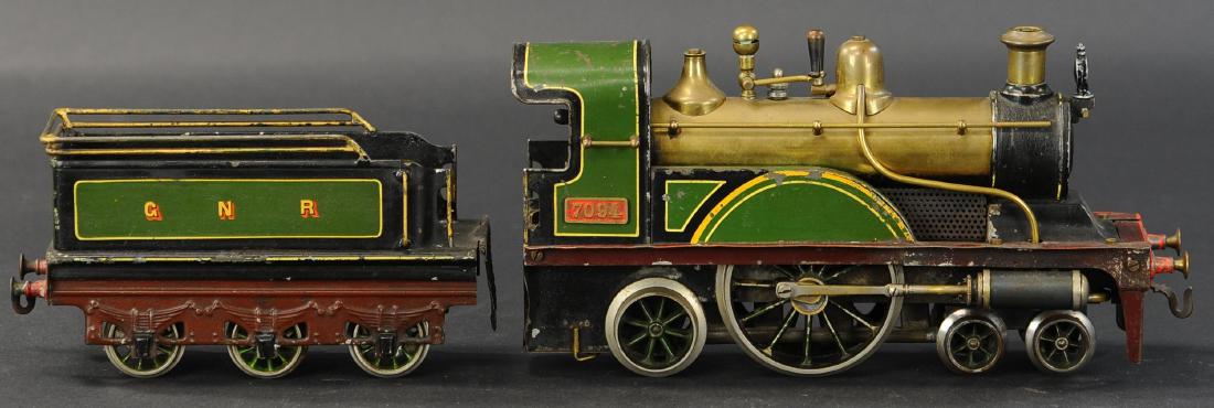 BING GNR LIVE STEAM LOCOMOTIVE: 643. BING GNR LIVE STEAM LOCOMOTIVE | Gauge 2, live steam. | 12" l.