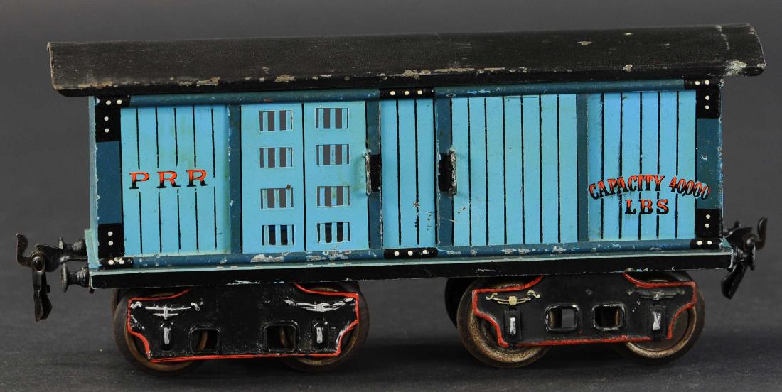 MARKLIN II GAUGE BOX CAR PRR: 715. MARKLIN II GAUGE BOX CAR PRR | 11" l.