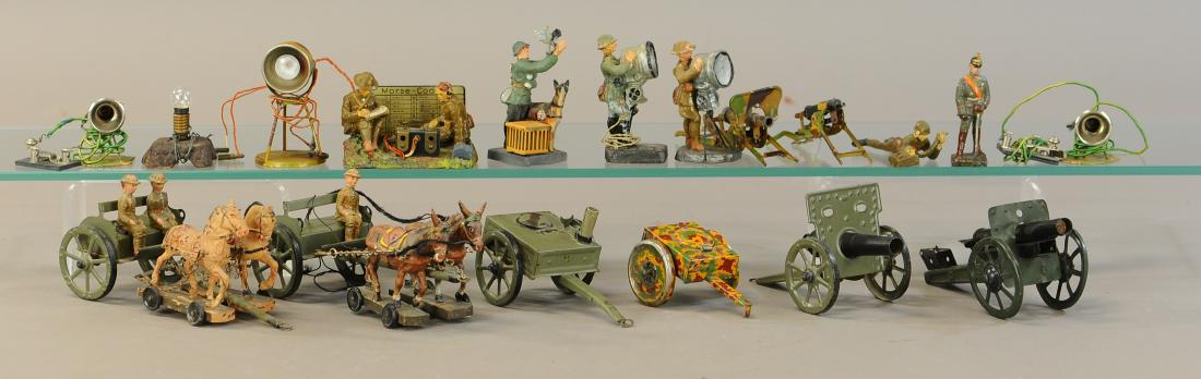 LARGE ASSORTMENT OF ELASTOLIN ARMY FIGURES (1 of 3)
