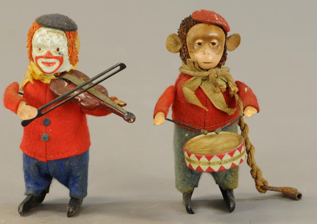 LOT OF 2 SCHUCO MUSICIAN TOYS (1 of 2)