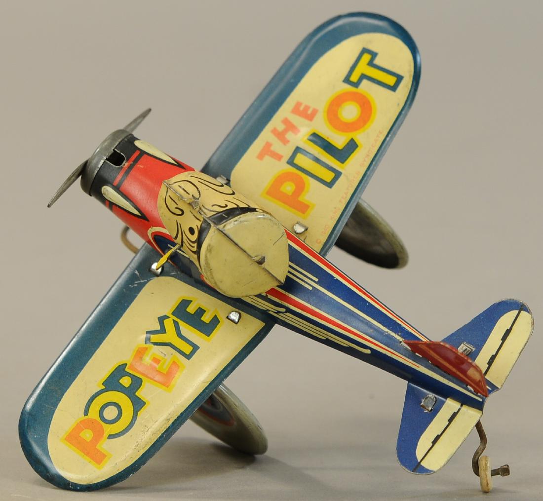 MARX POPEYE THE PILOT AIRPLANE (1 of 3)
