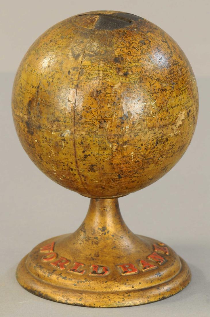 NICE WORLD BANK GLOBE STILL BANK (1 of 3)