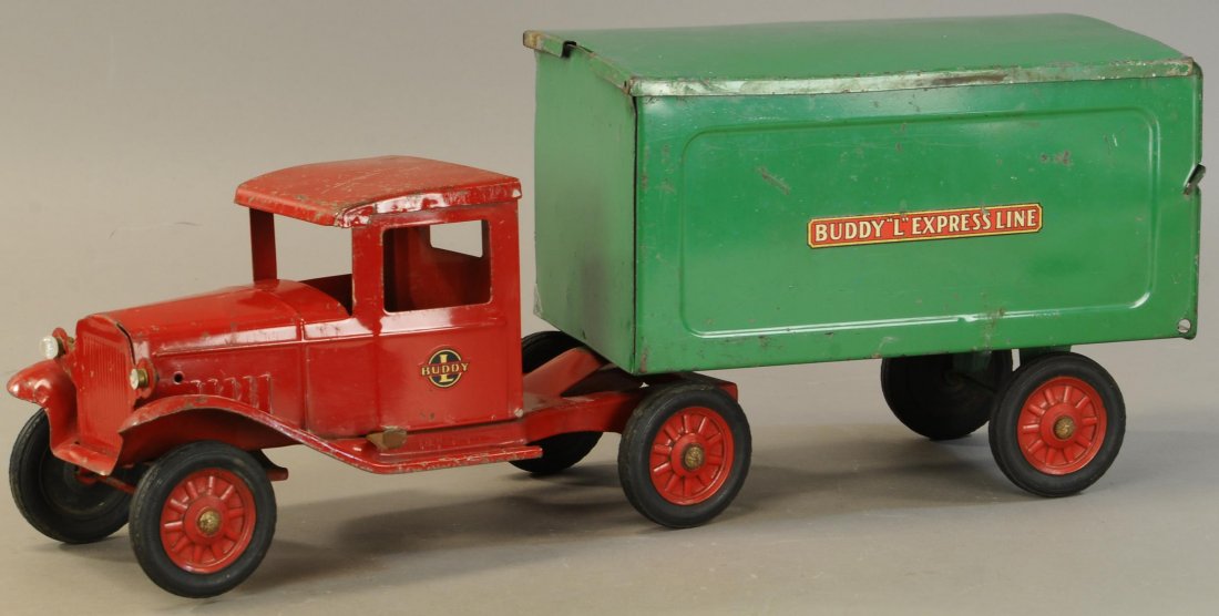 BUDDY L EXPRESS LINE: 403. BUDDY L EXPRESS LINE | 23.5" l. | One headlight bulb broken, (Very Good to Excellent Condition Cond.) | $250 - $500