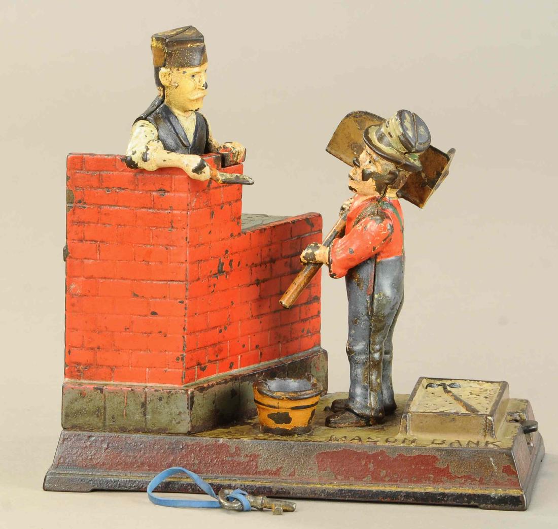 MASON MECHANICAL BANK: 83. MASON MECHANICAL BANK | Shepard Hardware Co. | (VG - Exc. Cond.) | $2,000 - $3,000