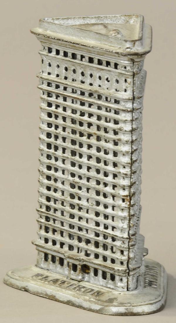 MEDIUM FLAT IRON BUILDING STILL BANK: 125. MEDIUM FLAT IRON BUILDING STILL BANK | Kenton. | 6" l. | (Exc. Cond.) | $400 - $600