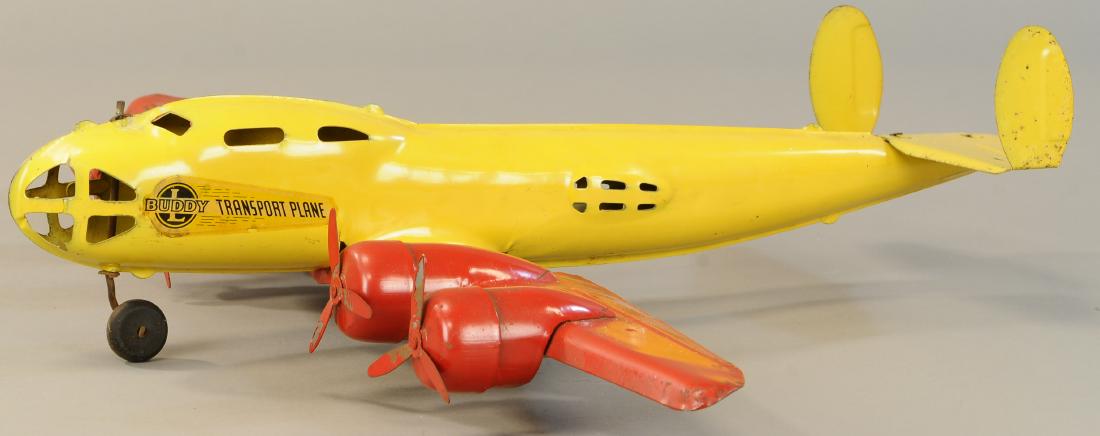BUDDY L TRANSPORT PLANE: 642. BUDDY L TRANSPORT PLANE | 28" l. | (VG - Exc. Cond.) | $400 - $600