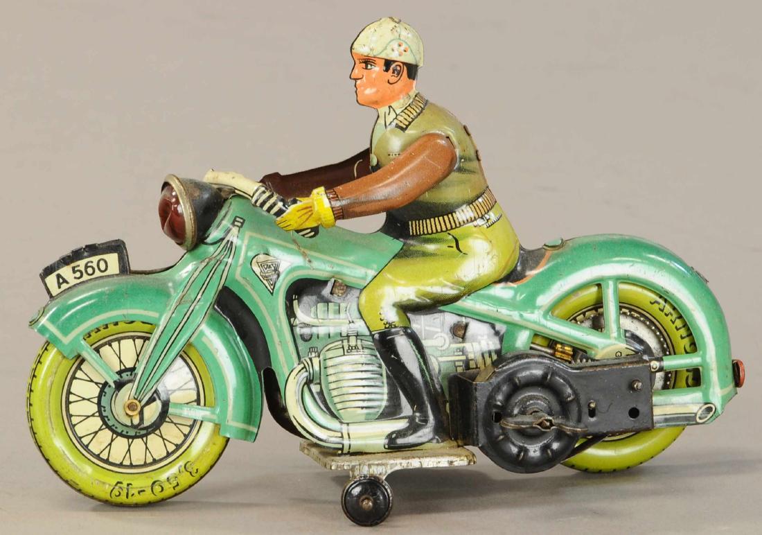 ARNOLD CIVILIAN TOURING CYCLE: 1052. ARNOLD CIVILIAN TOURING CYCLE | One of a variety of styles and colors of these German bikes. | 8" l. | Bright colors in (Exc. Cond.) | $400 - $600