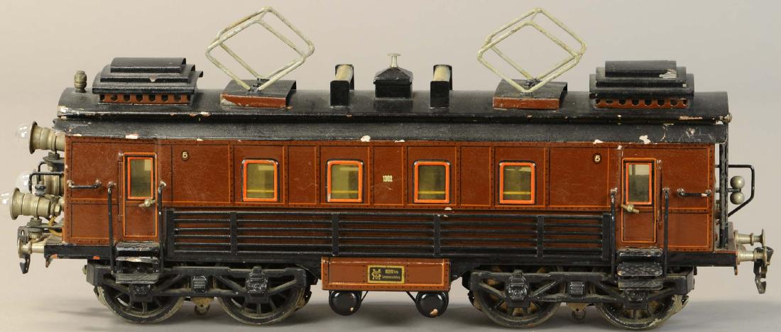 MARKLIN GOTTHARD LOCOMOTIVE: 1402. MARKLIN GOTTHARD LOCOMOTIVE | 1 gauge, electric. | 17.5" | One truck has small piece broken off but does not affect function, overall (Exc. Cond.) | $1,500 - $2,000