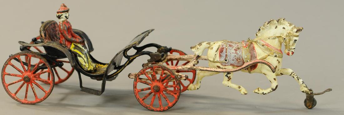 PRATT & LETCHWORTH VICTORIA PHAETON: 1035. PRATT & LETCHWORTH VICTORIA PHAETON | 16.75" l. | Replaced figure, otherwise all original condition. | $200 - $400