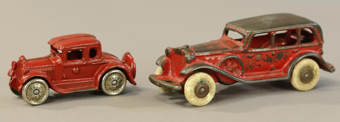 PAIR OF IRON AUTOS - AC WILLIAMS PACKARD: 1111. PAIR OF IRON AUTOS - AC WILLIAMS PACKARD | 6.5" l. | All Original Condition. | $150 - $300