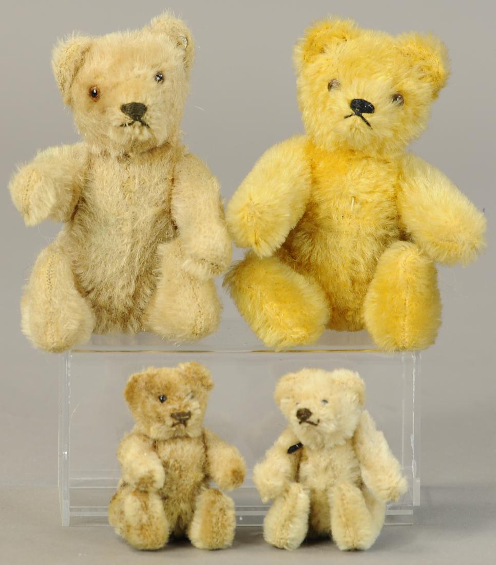 LOT OF FOUR STEIFF BEARS: 1330. LOT OF FOUR STEIFF BEARS | 3"-5" | All Original Condition. | $100 - $200