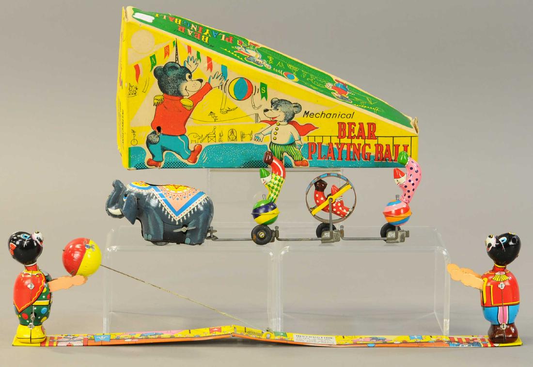 PAIR TPS ANIMAL THEMED TOYS: 257. PAIR TPS ANIMAL THEMED TOYS | 19" l. | All Original Condition. | $200 - $400