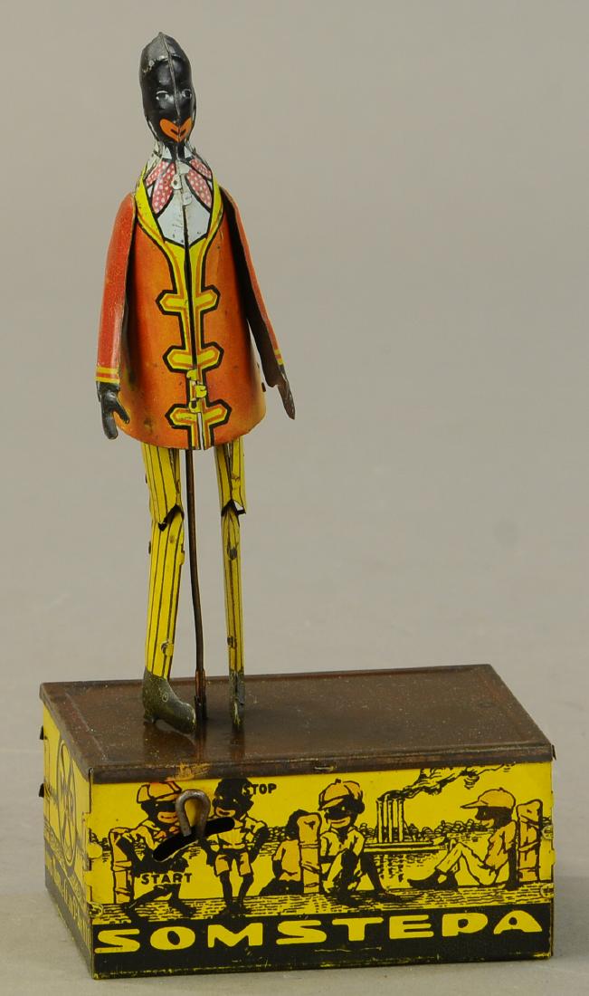 MARX SOMSTEPA COON JIGGER: 335. MARX SOMSTEPA COON JIGGER | 8" h. | All Original Condition. | $125 - $250