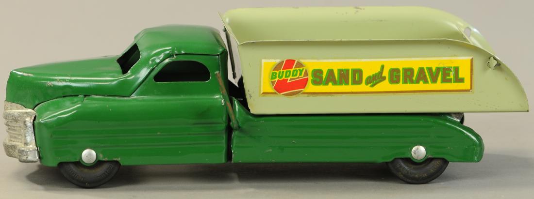 BUDDY L SAND AND GRAVEL DUMP: 622. BUDDY L SAND AND GRAVEL DUMP | 14" l. | All Original Condition. | $75 - $150
