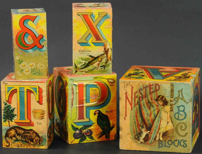 STACKABLE ALPHABET BLOCKS Oct 11, 2019 Bertoia Auctions in NJ