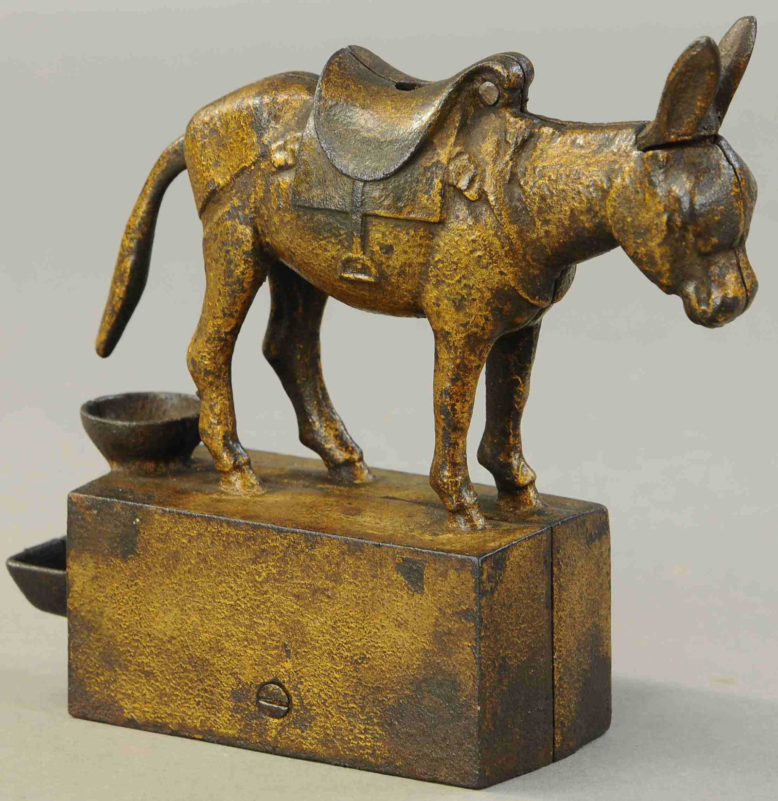 FORTY NINER ST. LOUIS EXPO DONKEY GAMBLING DEVICE: 484. FORTY NINER ST. LOUIS EXPO DONKEY GAMBLING DEVICE | Dated 1904, takes bills. 8" h. | (VG Cond.) | $400 - $600