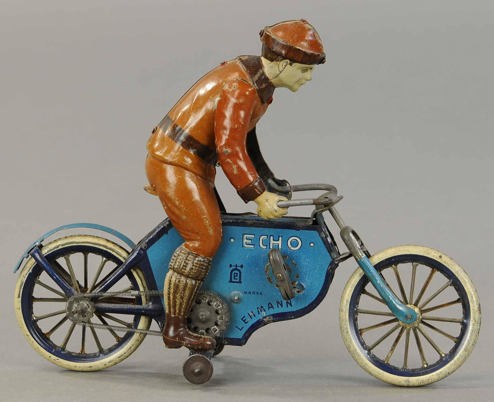 LEHMANN ECHO MOTORCYCLE: 1231. LEHMANN ECHO MOTORCYCLE | 9" l. | (Exc. Cond.) | $1,000 - $1,400