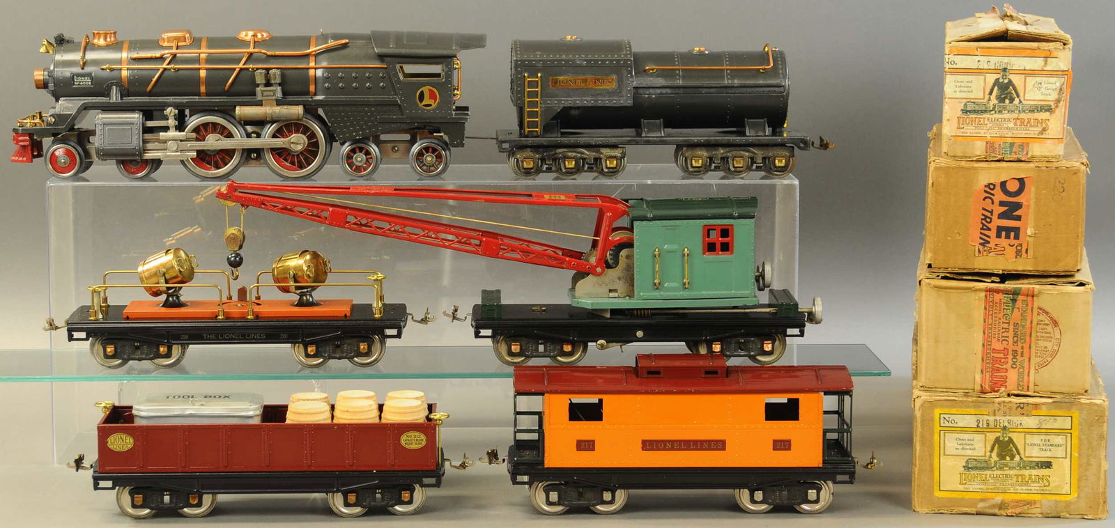 LIONEL 400E "WORK TRAIN" FREIGHT SET Nov 15, 2019 Bertoia Auctions