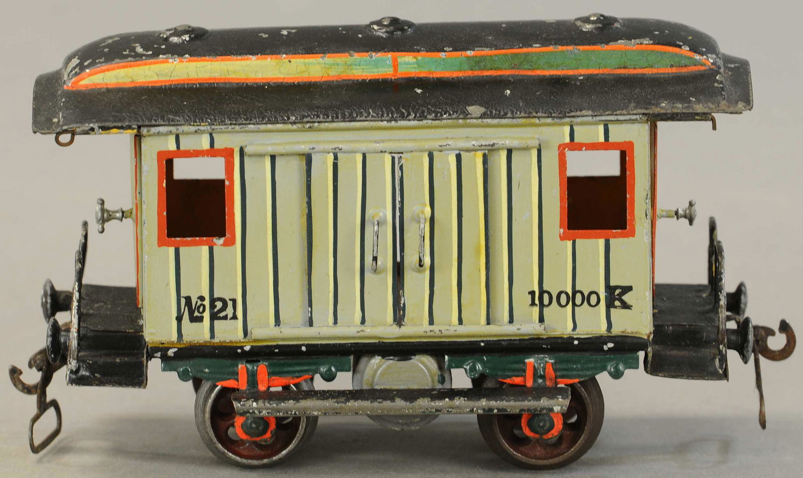 MARKLIN BAGGAGE CAR: 2246. MARKLIN BAGGAGE CAR | Gauge 1. 8" l. | (Very Good to Excellent Condition) | $300 - $500 | Provenance: Sam Downey Collection.