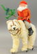 SANTA ON POLAR BEAR GROWLER TOY
