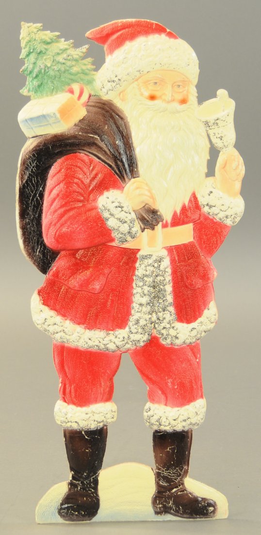 LARGE STANDING DIE-CUT SANTA: 2638. LARGE STANDING DIE-CUT SANTA | 19". | (Exc. Cond.) | 200 - 400