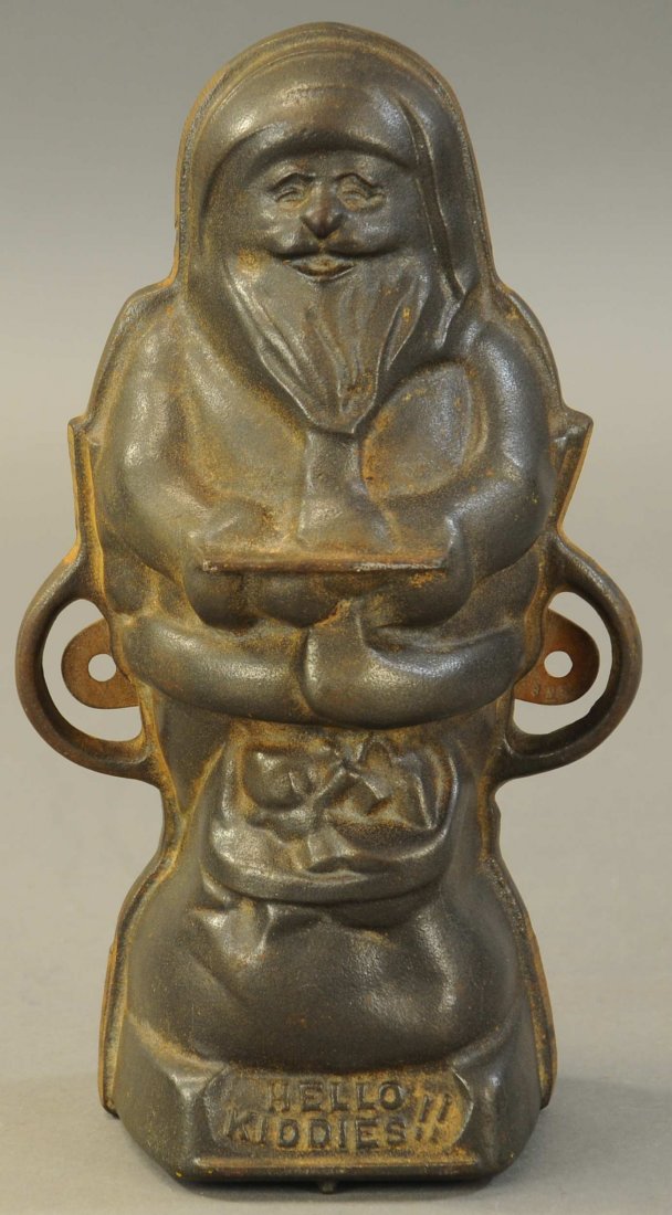 CAST IRON SANTA CLAUS FIGURE MOLD: 2642. CAST IRON SANTA | 12". | (Good-VG Cond.) | 100 - 200