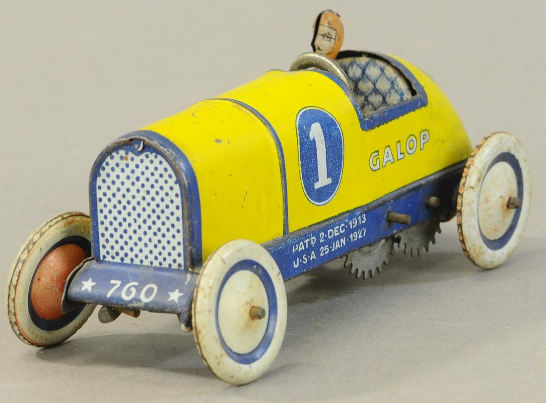 LEHMANN GALLOP RACER: 31. LEHMANN GALLOP RACER | 5" l. | All Original Condition. | $125 - $250
