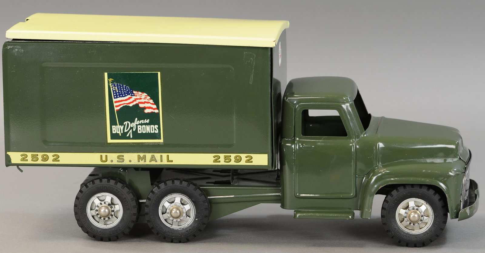 BUDDY L US MAIL 2592: 255. BUDDY L US MAIL 2592 | 21" l. | All Original Condition | $150 - $300