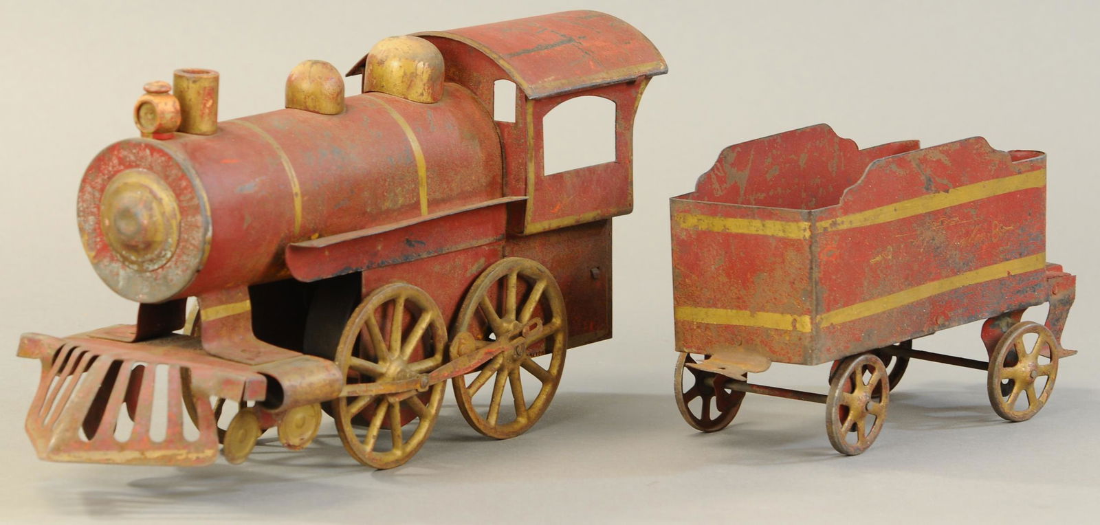 D.P. CLARK HILLCLIMBER LOCOMOTIVE: 308. D.P. CLARK HILLCLIMBER LOCOMOTIVE | 22" l. | All Original Condition. | $125 - $250