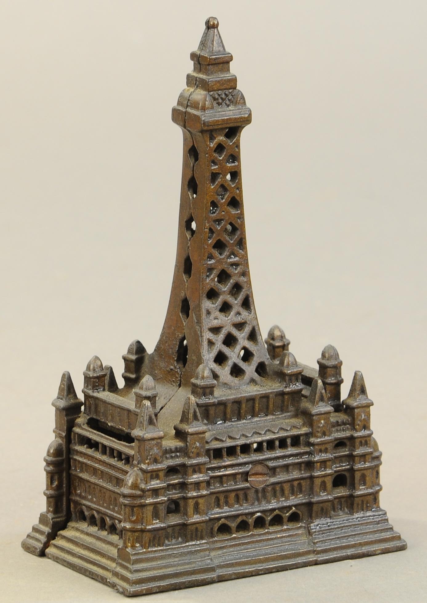 BLACKPOOL TOWER STILL BANK: 76. BLACKPOOL TOWER STILL BANK | 8" h. | All Original Condition. | $150 - $300