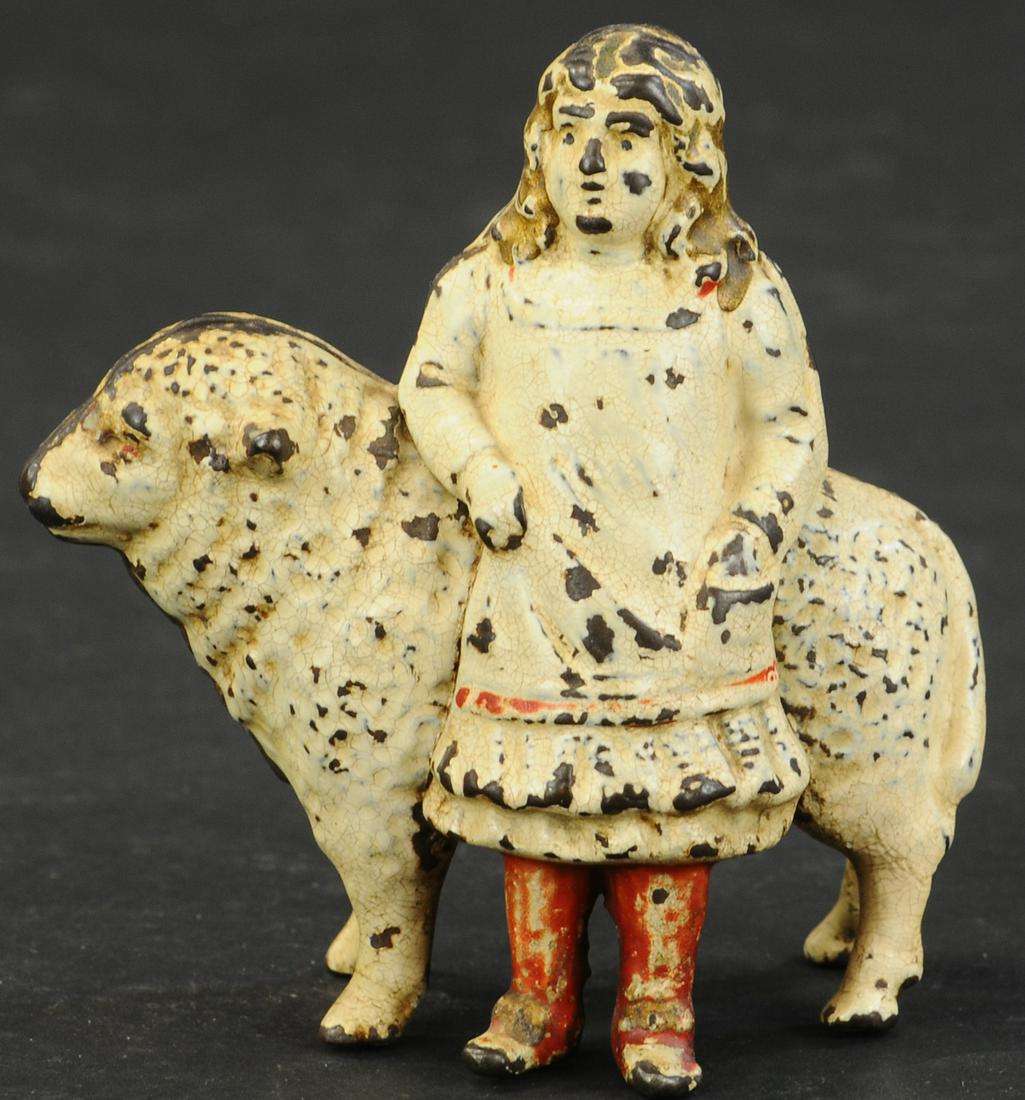 MARY & LITTLE LAMB STILL BANK: 304. MARY & LITTLE LAMB STILL BANK | 4" h. | (Very Good Condition) | $200 - $300