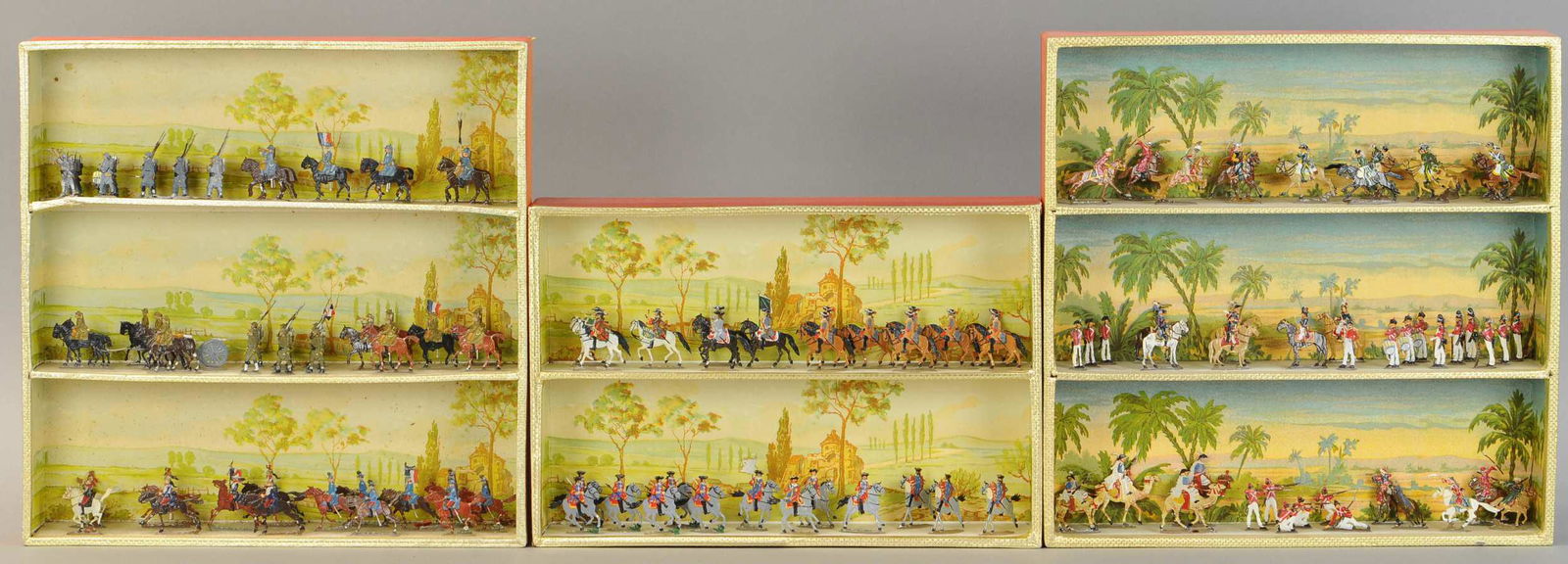 MIGNOT SOLDIER FLATS - THREE SETS (1 of 5)