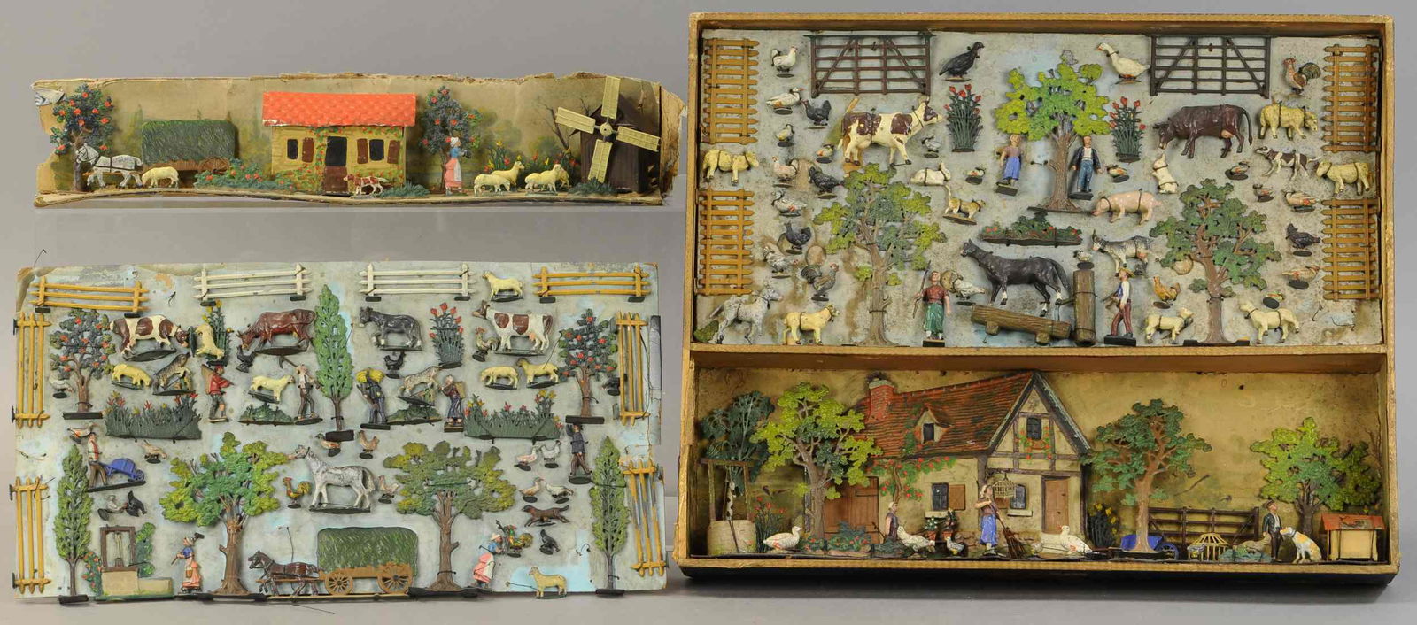 MIGNOT LARGE FARM & FLAT FARM DISPLAY SETS (1 of 4)