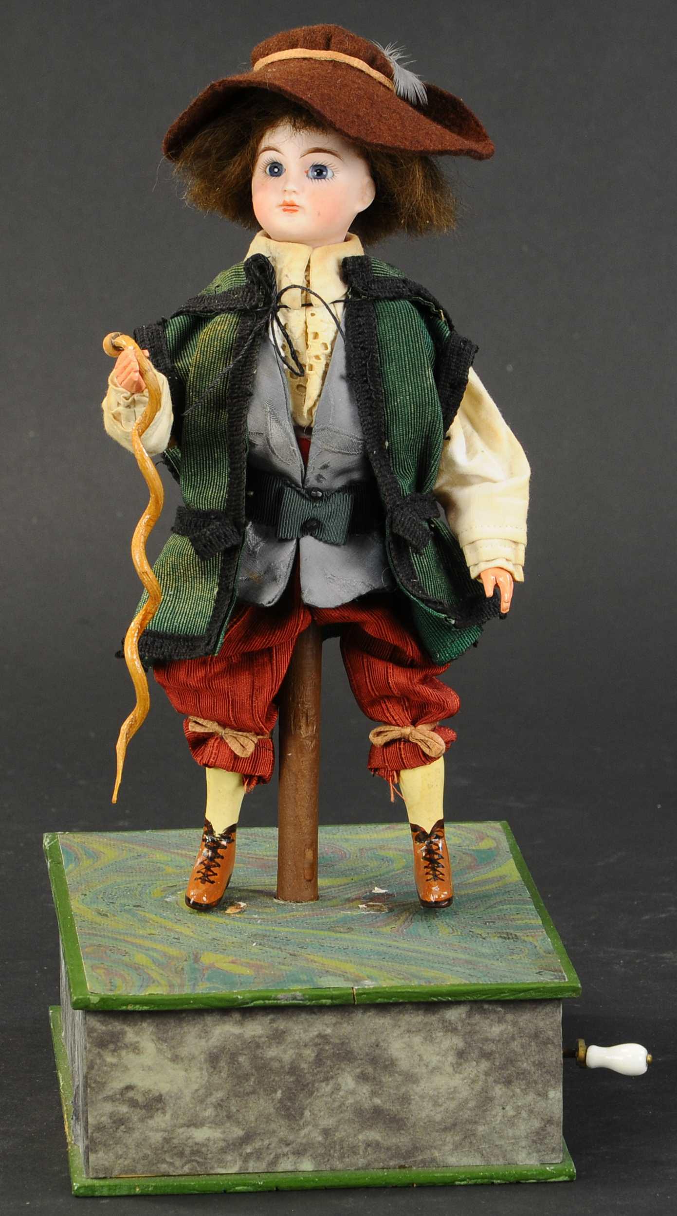 CHILD WITH WALKING STICK AUTOMATON (1 of 4)