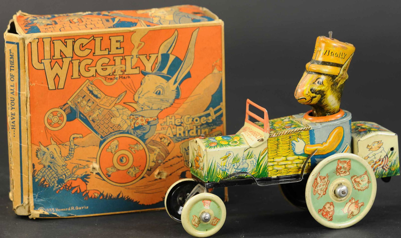 BOXED MARX UNCLE WIGGLY CAR (1 of 3)