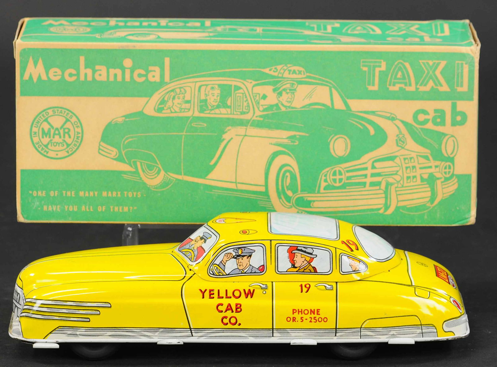 BOXED MARX YELLOW CAB (1 of 4)