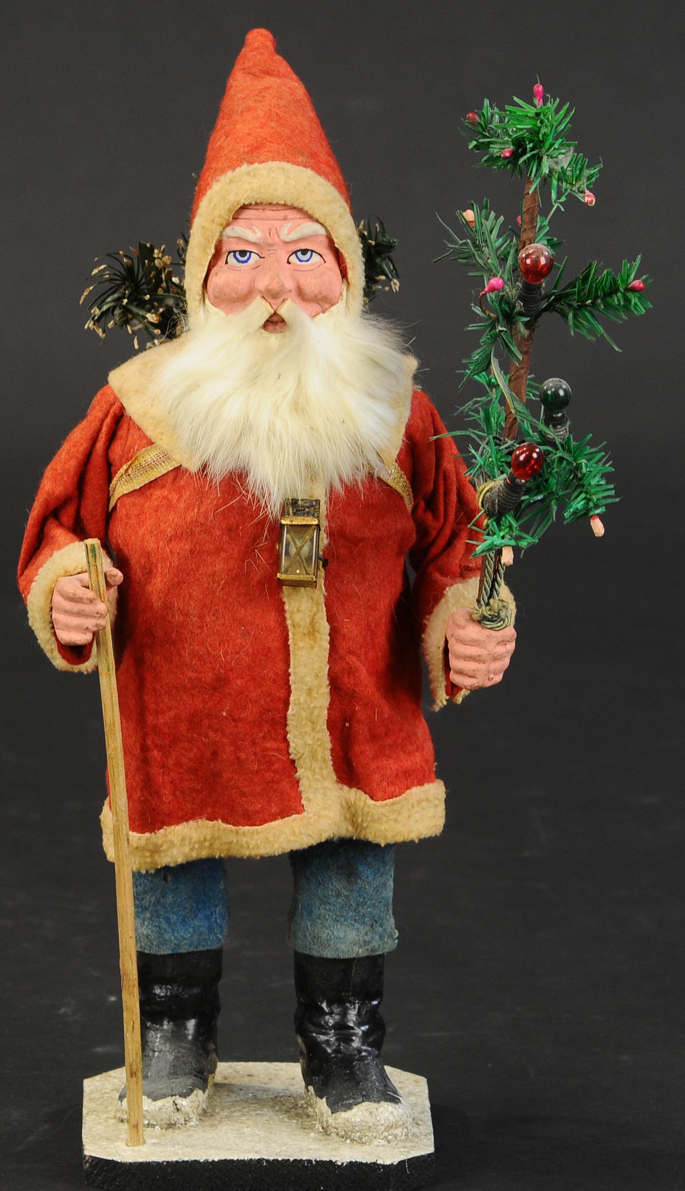 SANTA CLAUS WALKING STICK CANDY CONTAINER (1 of 3)