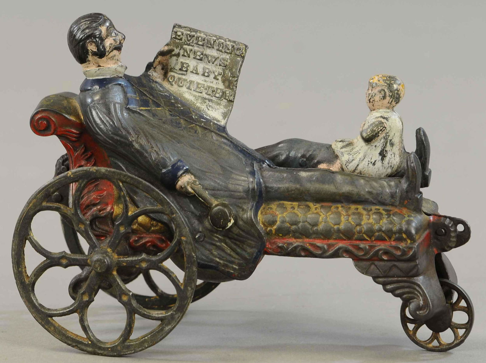 BABY QUIETER BELL TOY: 249. BABY QUIETER BELL TOY | 8" l. | Restored. | $400 - $800