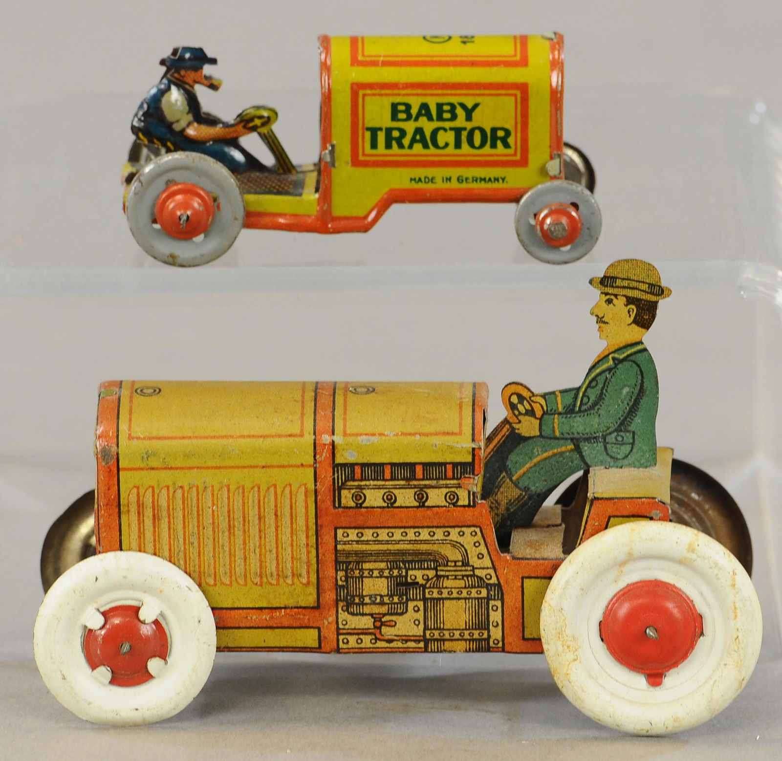 LARGE TRACTOR AND BABY TRACTOR PENNY TOYS (1 of 3)